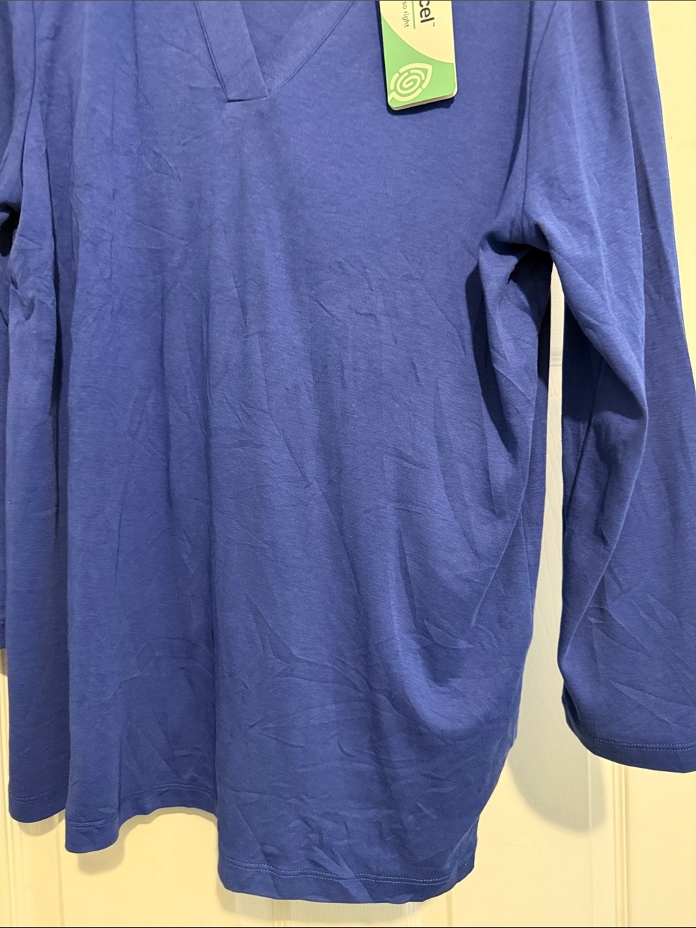 Lands End tencel 3/5 sleeve shirt size XL new with the tags - Picture 3 of 3